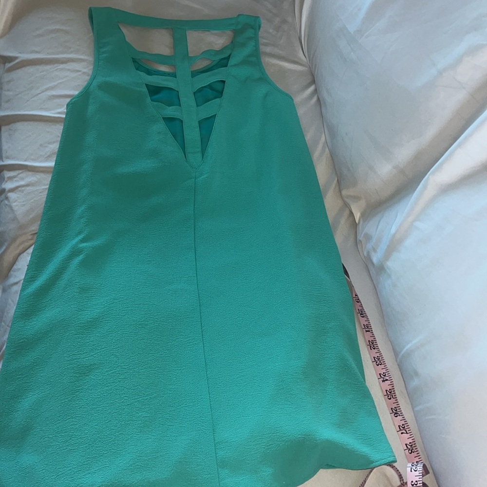 Umgee Women’s Mint Color Sleeveless Mini Dress size Small NWT - Picture 11 of 12